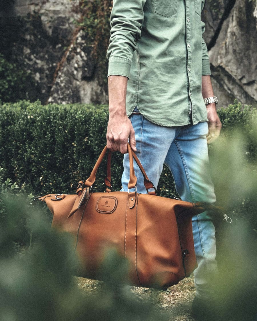 Canvas Weekender in Field Tan