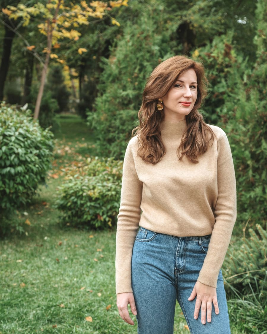 Grade-A Cashmere Crew in Camel