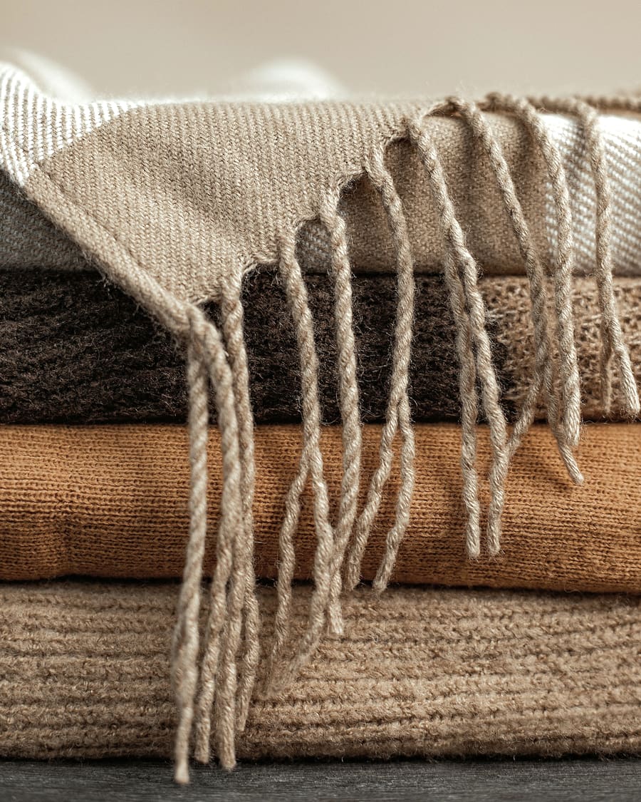Lambswool Scarf in Oat